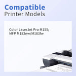 No Chip Compatible Toner Cartridge Replacement For Hp 215A W2310A W2311A W2312A W2313A Color Laserjet Pro Mfp M182Nw M183Fw M155 M182 Printer Black Cyan Magent