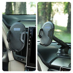 Car Phone Mount Long Arm Suction Cup Phone Holder Auto Clamping Windshield Dash Air Vent Phone Holder Compatible With All Mobile Phones