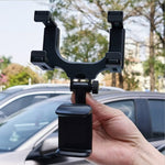 Lqqh Universal 360 Rotation Car Rear View Mirror Mount Stand Gps Cell Phone Holder Us Black 4 5X 6 5X3 5 Inch