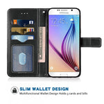 New For Samsung Galaxy S6 Wallet Case And Wrist Strap Lanyard