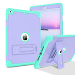 New Ipad 6Th Generation Case Ipad 5Th Generation Case Kickstand 3 In 1 Shockproof Protective Hard Pc Silicone Protection Phone Cover For Ipad 9 7 2018 2