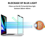 Screen Protector Compatible With Macbook Pro 16 Inch 2019 2020 A2141 Removable Anti Blue Light Glare Filter Compatible With Apple Mac 16 In Laptop