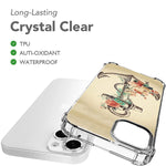 Ecute Clear Slim Protection Air Armor Designed Case Cover Compatible With Iphone 13 Mini 5 4Inch 2021 Released Not For Iphone 13 13 Pro 13 Pro Max Flower Anchor