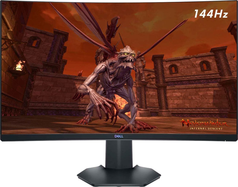 Dell S2721Hgf 27 Gaming Led Curved Fhd Freesync And G Sync Compatible Monitor Displayport Hdmi Black