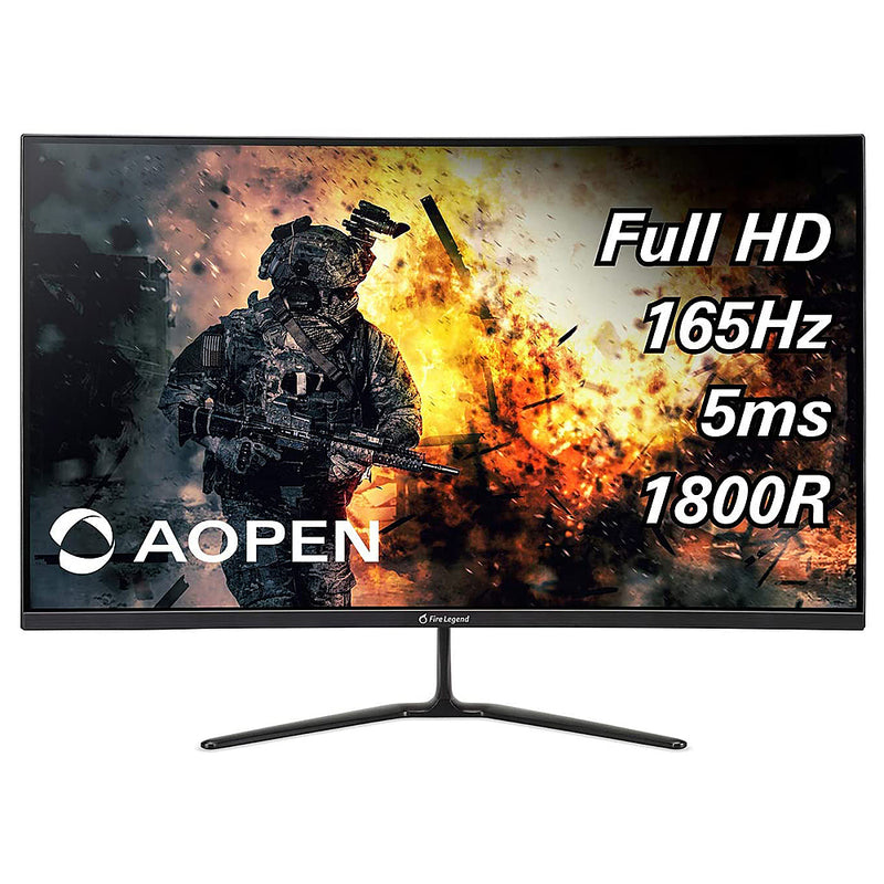 Acer Aopen 32Hc5Qr Pbiipx Curved 31 5 Full Hd Vertical Alignment Gaming Monitor Amd Radeon Freesync Premium Hdmi