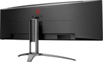 AOC-AG493UCX2 49" LCD 4K UWHD Gaming Monitor-Black/Red