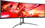 AOC-AG493UCX2 49" LCD 4K UWHD Gaming Monitor-Black/Red