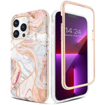 Caka Case Designed For Iphone 13 Pro Case Iphone 13 Pro Marble Case Built In Screen Protector Full Body For Girls Women Protective Shockproof Phone Case For Iphone 13 Pro 6 1 Inches Rose Pink