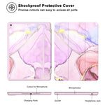 New Ipad 10 2 Case 9Th 8Th 7Th Generation With Pencil Holder2021 2020 2019 Release Soft Tpu Trifold Stand Smart Cover Auto Wake Sleep Shockproof Case
