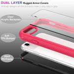 Lumarke Iphone Se 3 Case 2022 Iphone Se 2020 Case Iphone 8 Case Iphone 7 Case With Tempered Screen Protector Military Grade Cover Slim Protective Phone Case For Iphone 6 7 8 Se2 Se3 2022 Pink