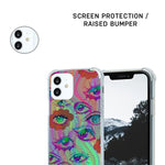 For Iphone 12 Pro Max Trippy Eyes Case Colorful Cool Trippy Psychedelic Eyes Aesthetic Case For Iphone 12 Pro Max For Women Girls Soft Tpu Bumper Protective Case For Iphone Trippy