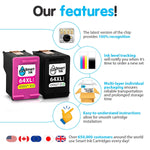 Ink Cartridge Replacement For Hp 64 Xl 64Xl Black Color Combo Pack Use With Envy Photo 7855 7155 7858 6255 7800 6222 7120 6252 7164 Envy Inspire 7950E Tango