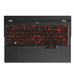 Silicone Keyboard Cover For Lenovo Legion 5 5 Pro Accessories Cool Science Fiction Series Keyboard Film Red Circuit