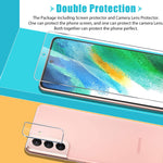 3 3 Pack Zeking Designed For Samsung Galaxy S21 Fe Fan Edition Tempered Glass Screen Protector With Camera Lens Protecto Hd Clear Case Friendly 9H Hardness