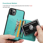Kihuwey Iphone 11 Pro Max Wallet Case With Card Holder Premium Leather Embossed Butterfly Kickstand Durable Shockproof Protective Cover Iphone Pro Max 6 5 Inchgreen