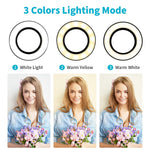 Selfie Ring Light Bicyclestore Dimmable Led Make Up Lights 360 Adjustable Usb Double Dual Ring Light Photography With Cell Phone Holder Stand For Video Live Streaming Smartphone Selfie Makeup