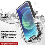 Punkcase Iphone 12 Pro Max Waterproof Case Extreme Series Slim Fit Ip68 Certified Shockproof Snowproof Armor Cover W Built In Screen Protector For Iphone 12 Pro Max 6 7 White