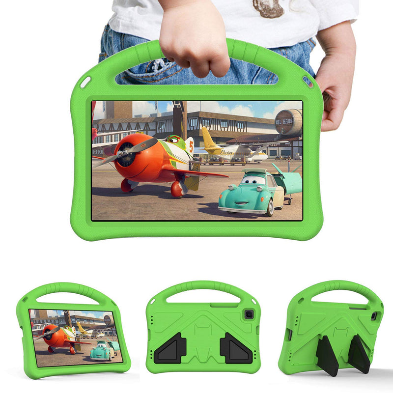 Shockproof Kids Case For Samsung Galaxy Tab A 8 0 2019 Without S Pen Model Sm T290 Wi Fi Sm T295 Lte Kiddie Series Light Weight Convertible Handle Stand Child Teens Friendly Cover Green