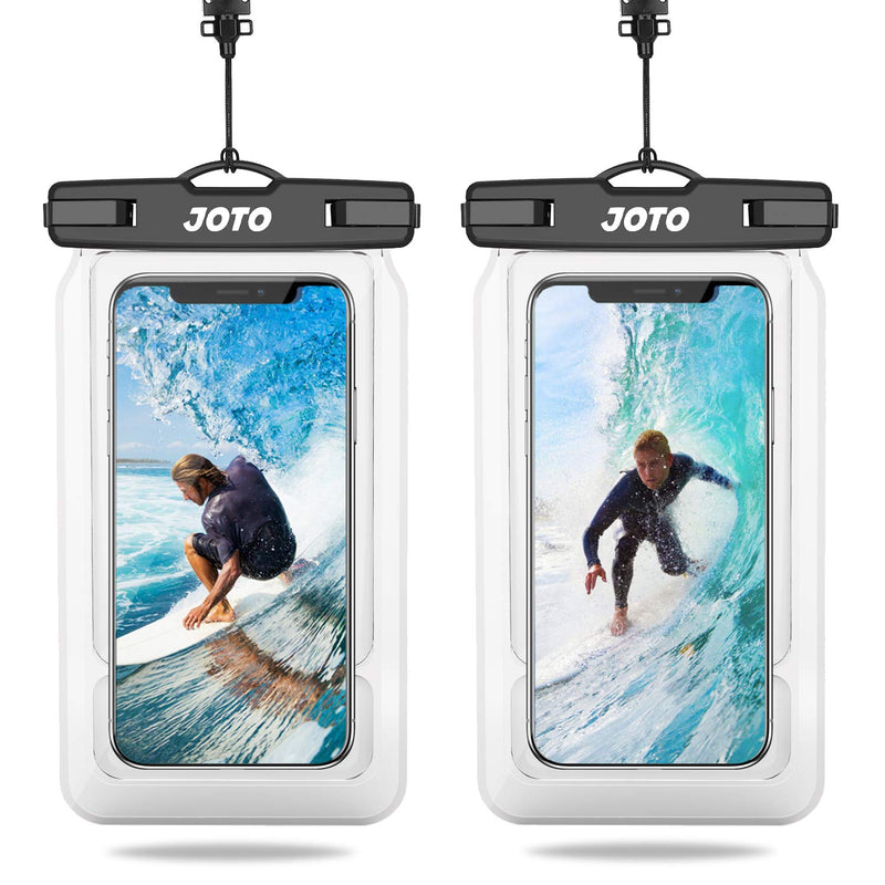 Joto Floating Waterproof Phone Pouch Up To 7 0 Float Waterproof Case Underwater Dry Bag For Iphone 13 Pro Max 12 11 Xs Xr 8 7 Plus Galaxy Pixel For Pool Beach Swimming Kayak Travel 2 Pack Black