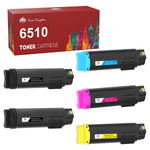 Compatible 6510 Toner Cartridge Replacement For Xerox Phaser 6510 Workcentre 6515 To Use With 6515 Dni 6510 Dn 6515 Dn Printer High Yield 5 Pack 2 Black 1 Cya