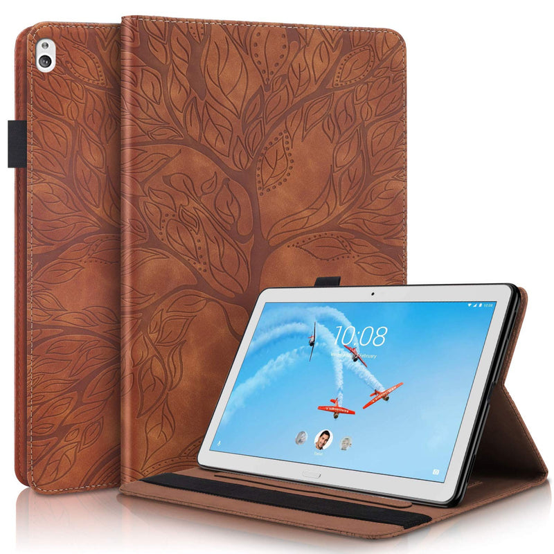 Case For Lenovo Tab M10 Hd 10 1 Inch Case Tb X505L X505F Tb X605L X605F Premium Pu Leather Cover Flip Wallet Folio Stand Shell With Card Pocket Pen Holder For Lenovo Tab M10 10 1 Brown