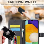 Haii Flip Wallet Case For Samsung Galaxy A13 5G Premium Pu Leather Flip Folio Wallet Case With Card Slot Magnetic Closure Shockproof Protective Cover For Samsung Galaxy A13 5G Black