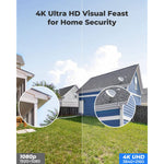4K PoE Security Cameras for Home Up to 256GB Micro SD Card RLC-820A (Pack of 2)