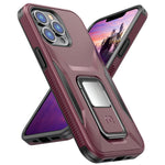 Mybat Pro Designed For Iphone 13 Pro Max Case With Stand 6 7 Inch Shockproof Stealth Series Support Magnetic Car Mount Double Layer Heavy Duty Military Grade Drop Protective Plum
