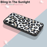 Lafunda Compatible With Iphone 13 Pro Max Case Leopard For Women Girls Cute Sparkle Clear Cheetah Pattern Design Slim Soft Tpu Silicone Bumper Shockproof Protective Cover For Iphone 13 Pro Max