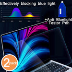 2 Pack Anti Blue Light Screen Protector For 15 6 Inch Laptop Accessories Eye Protection Bluelight Blocked Protective Film 16 9 Ratio Hd Clear 2 Pieces
