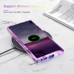 Lamcase For Samsung Galaxy S22 Ultra 5G Case Heavy Duty Shockproof Hybrid Hard Pc Soft Tpu Bumper Three Layer Drop Protection Anti Fall Cover For Samsung Galaxy S22 Ultra 6 8 Inch Purple Marble