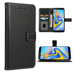 New For Samsung Galaxy J6 Plus 2018 Wallet Case Wrist Strap La