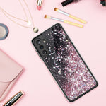 Caka Case Compatible For Galaxy A13 5G Glitter Phone Case Girly Women Girls Bling Sparkle Liquid Flowing Quicksand Soft Tpu Case Cover For Samsung Galaxy A13 5G 6 5 Inches Rose Gold
