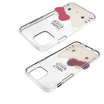 Compatible With Iphone 13 Mini Case 5 4Inch Hello Kitty Face Cute Bow Ribbon Clear Jelly Cover Face Hello Kitty