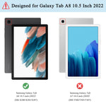 New Slim Case For Samsung Galaxy Tab A8 10 5 Inch 2022 Sm X200 X205 X207 Lightweight Soft Tpu Back Shell Trifold Stand Cover Protective Case With Auto