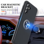 Jame Designed For Samsung Galaxy A13 5G Case A13 Case With 2 Tempered Glass Screen Protector Slim Fit Protective Phone Cover With Ring Holder Magnetic Car Mount Feature For Galaxy A13 5G Black