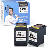 Ink Cartridge Replacement For Hp 62Xl 62 Xl Use With Officejet 5740 5745 5746 5742 5744 8040 8045 Envy 7640 7645 5660 5665 5640 5642 5643 2 Black 2 Pack