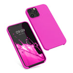 Kwmobile Tpu Silicone Case Compatible With Apple Iphone 12 Pro Max Case Slim Phone Cover With Soft Finish Magenta