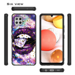 New For Samsung Galaxy A42 5G Version Case Luxury Lips With Diamo