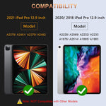 New Ipad Pro 12 9 Case 2021 5Th Generation Military Grade Heavy Duty Shockproof Cover For Ipad Pro 12 9 Inch 5Th 4Th Generation Pencil Holder Rotating Sta