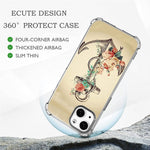 Ecute Clear Slim Protection Air Armor Designed Case Cover Compatible With Iphone 13 6 1Inch 2021 Released Not For Iphone 13 Mini 13 Pro 13 Pro Max Flower Anchor