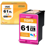 61 Color Ink Cartridge Replacement For Hp 61Xl 61 Xl Work With Hp Envy 4500 4501 4502 5530 5535 Deskjet 1000 1055 1056 2541 2549 3000 3512 Officejet 2620 Printe