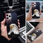 Tnemoao With Camera Cover Film For Iphone 13 Pro Max American Flag Eagle Case Imd Process Non Fading Matte Shockproof Men Woman Anti Fingerprint Anti Scratch Sturdy Bumper Protective Design Cartoon