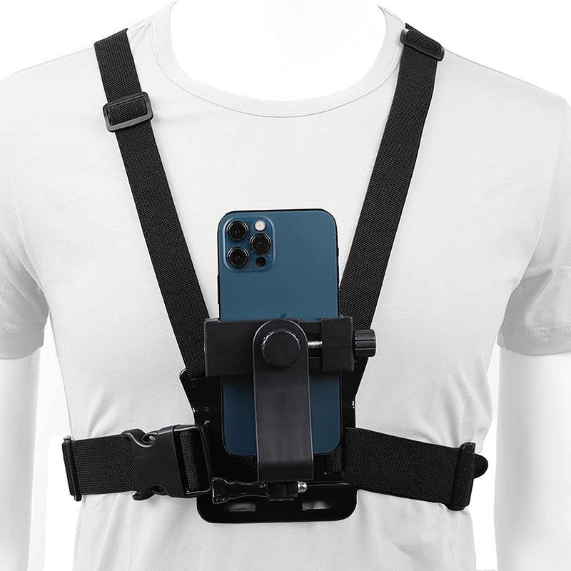 Mobile Phone Chest Mount Harness Strap Holder