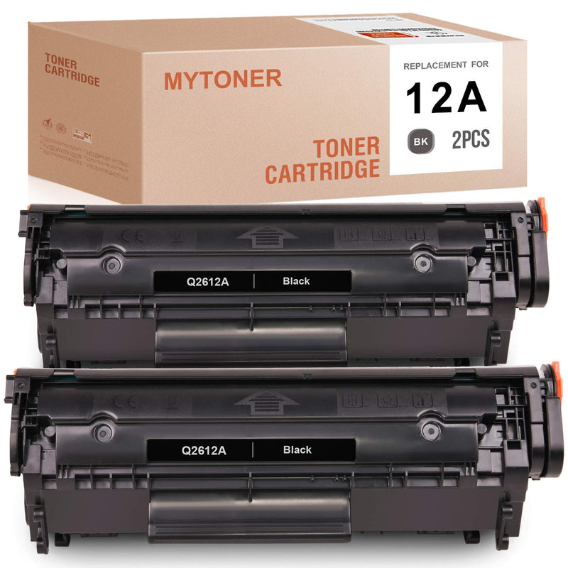 Compatible Toner Cartridge Replacement For Hp 12A Q2612A For 1010 1020 3050 1015 1022 1018 3015 3055 3030 3052 1012 3020 3050Z Printer Black 2 Pack