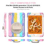 New Ipad Mini 5Th 4Th Generation Case 3 Layer Structure Heavy Shockproof Ipad Mini 5 4 Case Ipad Mini Case 5Th Generation With Rotatable Kickstand Shou