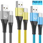 Usb C Cable Fast Charging 3A Fast Charger Cable 6Ft 6Pack Type C Phone Charger Cord Compatible With Samsung Galaxy S21 A01 A02S A10E A11 A12 A20 A32 A42 A52 Note 20 Lg Stylo 6 K51 Moto Z4 G7 Power
