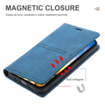 Zcdaye Case For Iphone 13 Pro Max Wallet Case Premium Pu Leather Folio Flip Cover With Card Holder Soft Tpu Shell Kickstand Function Shockproof Folding Case For Iphone 13 Pro Max 6 7 Inch Blue