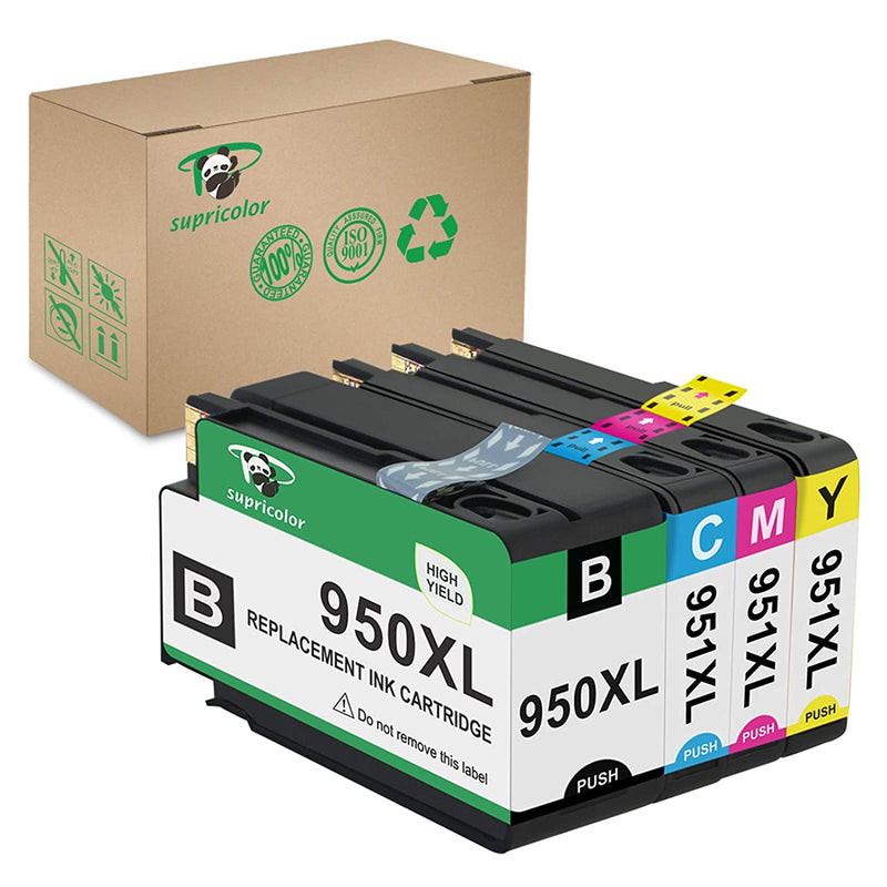 950Xl 951Xl Ink Cartridges High Yield Replacement 950 951 Inks Works With Officejet Pro 8600 8610 8620 8630 8660 8640 8615 8625 276Dw 251Dw 271Dw Printers 1 Se