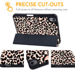 New Ipad Mini 6 Case 2021 8 3 Inch With Pencil Holder Leopard Cheetah Trifold Stand Protective Shockproof Ipad Mini 6Th Generation Cover Auto Sleep Wake